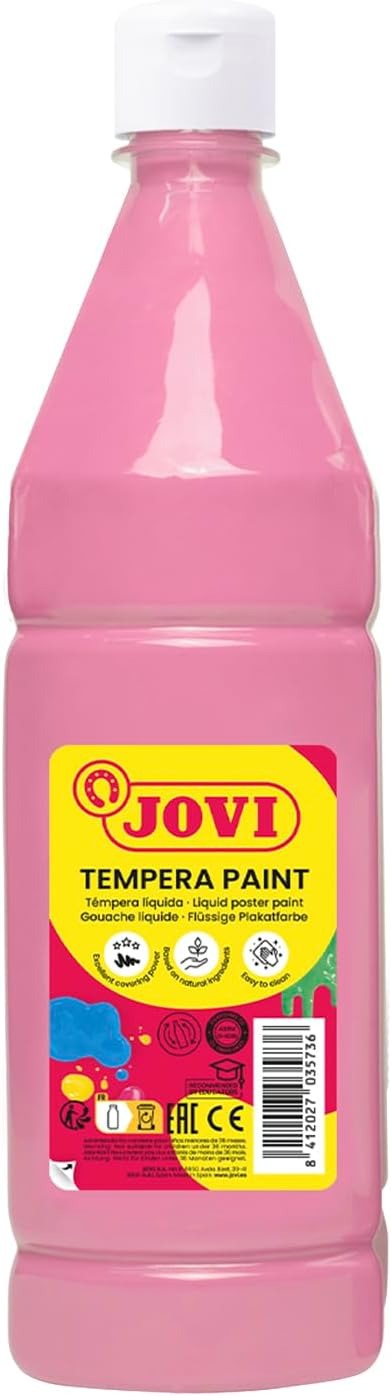 TEMPERA LIQUIDA ROSA 1 LITRO JOVI
