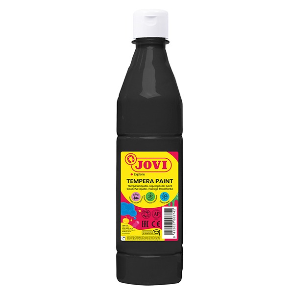 TEMPERA LIQUIDA NEGRA 1 LITRO JOVI