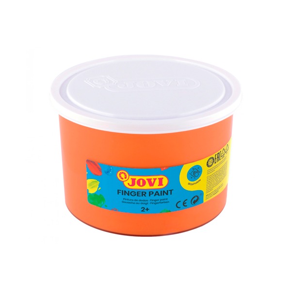 PINTURA DE DEDOS NARANJA 500ML