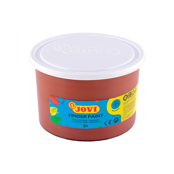 PINTURA DE DEDOS MARRON 500ML