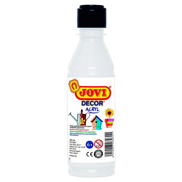 TEMPERA ESCOLAR PLASTICA BLANCO 250ML