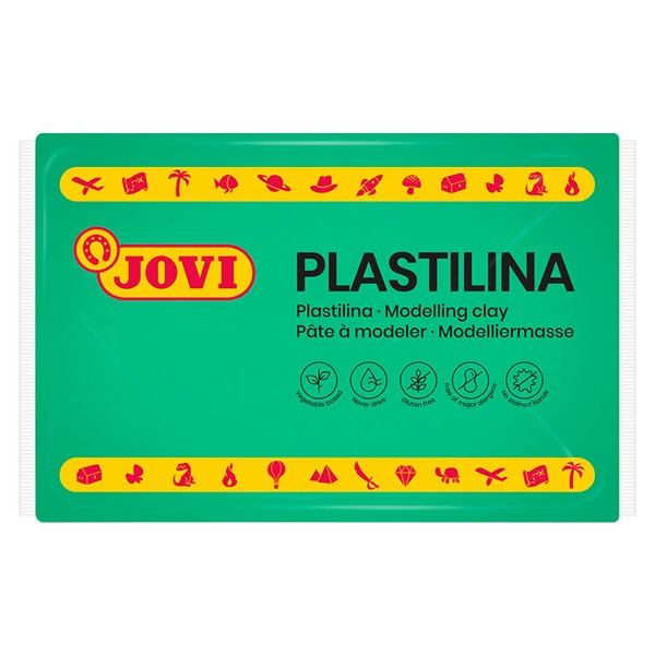 PLASTILINA GRANDE VERDE JOVI 350GR