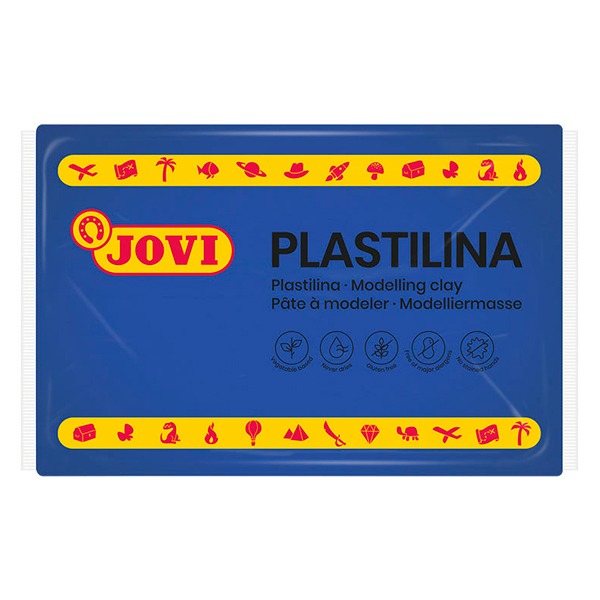 PLASTILINA GRANDE AZUL FUERTE JOVI 350G