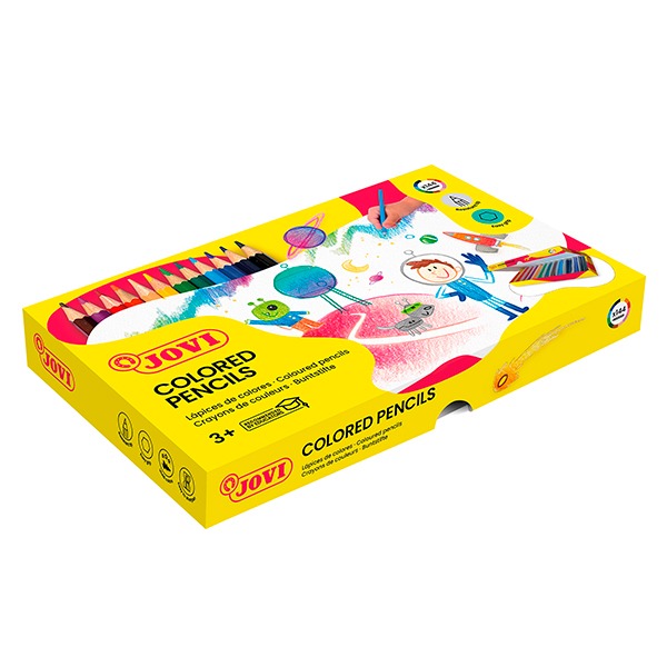 CAJA 144 LAPICES COLORES JOVI