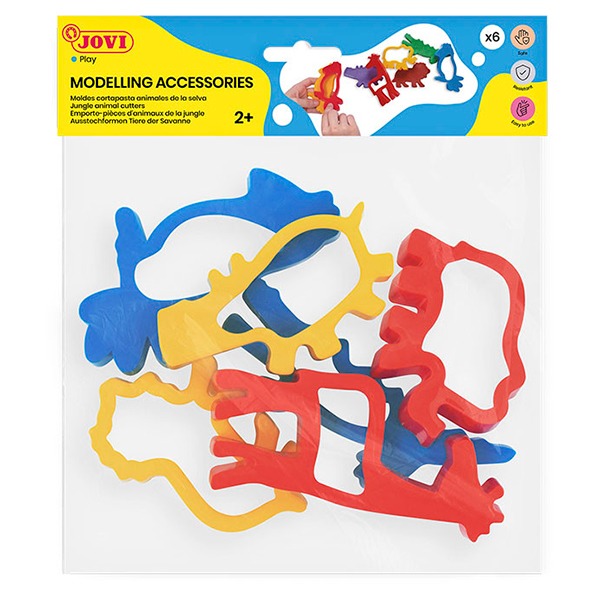 BLISTER 6 MOLDES ANIMALES SELVA