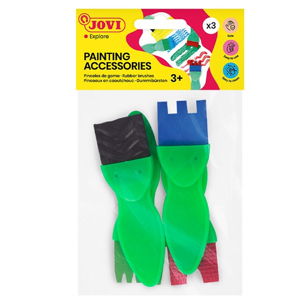 BOLSA 4 PALETAS GOMA DIFERENTES FORMAS