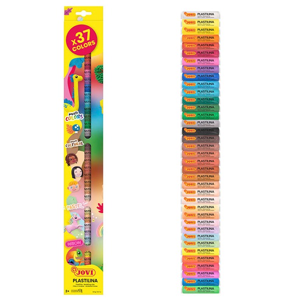 PACK 37 PLASTILINAS 15G COLORES SURTIDO