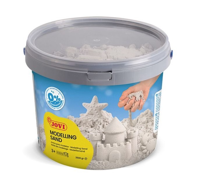 BOTE 3500GR ARENA CINETICA COLOR GRIS