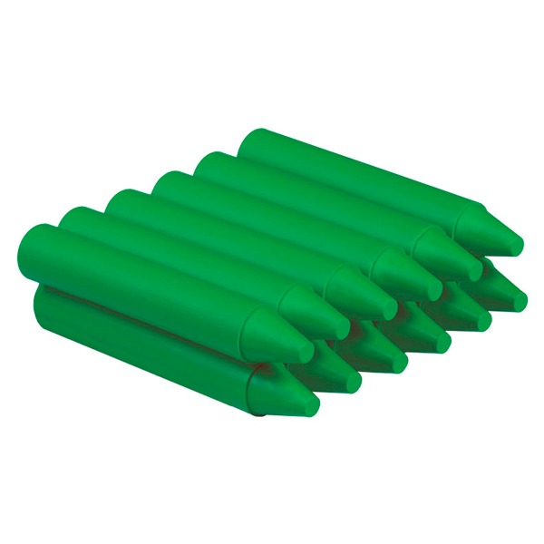 CAJA 12 CERAS DURAS REDONDAS VERDE VIVO