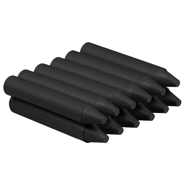 CAJA 12 CERAS DURAS REDONDAS NEGRO