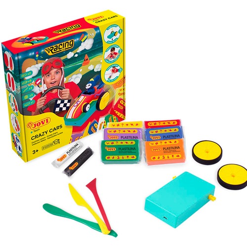 KIT PLASTILINA CRAZY CARS RACING
