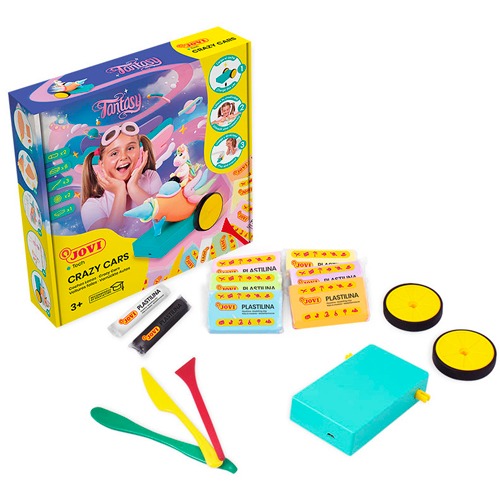 KIT PLASTILINA CRAZY CARS FANTASIA
