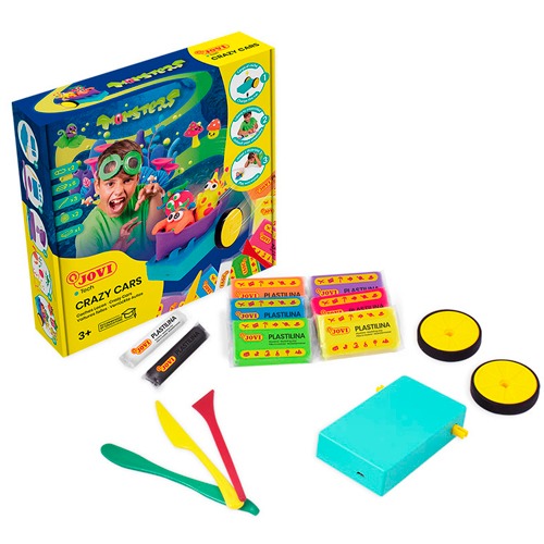 KIT PLASTILINA CRAZY CARS MONSTERS