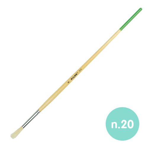 PINCEL REDONDO MANGO LARGO MILAN Nº20
