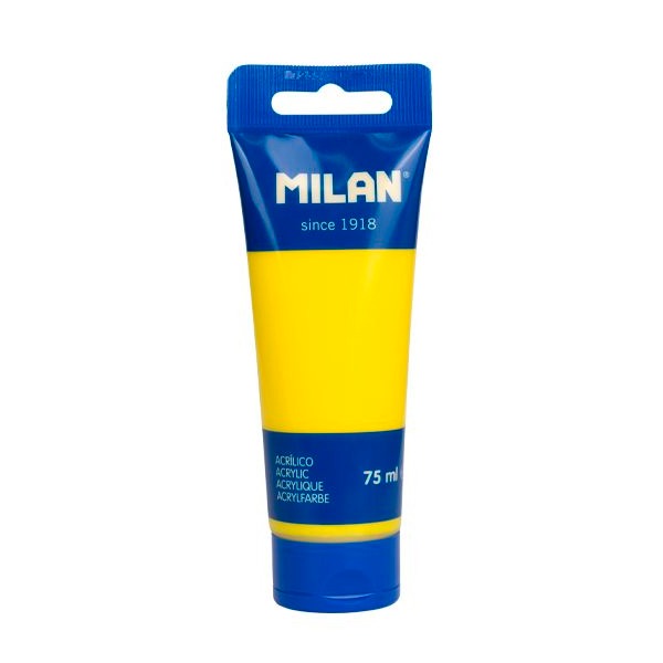 TUBO 75ML PINTURA ACRILICA AMARILLO