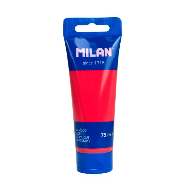 TUBO 75ML PINTURA ACRILICA CARMIN