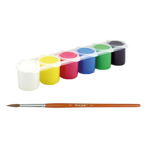 ESTUCHE TEMPERA MILAN 6 COLORES