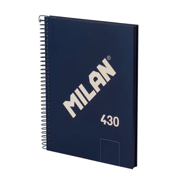 LIBRETA A5 AZUL  80H ESPIRAL LISA 430