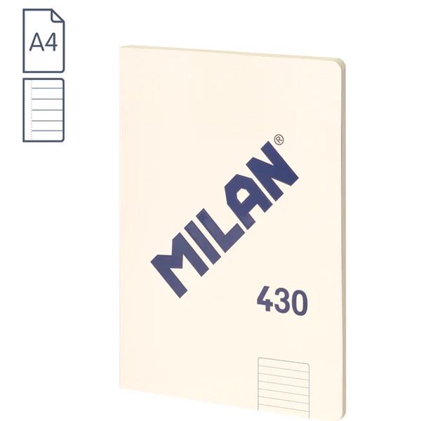 LIBRETA A4 BEIGE 48H LINEAS