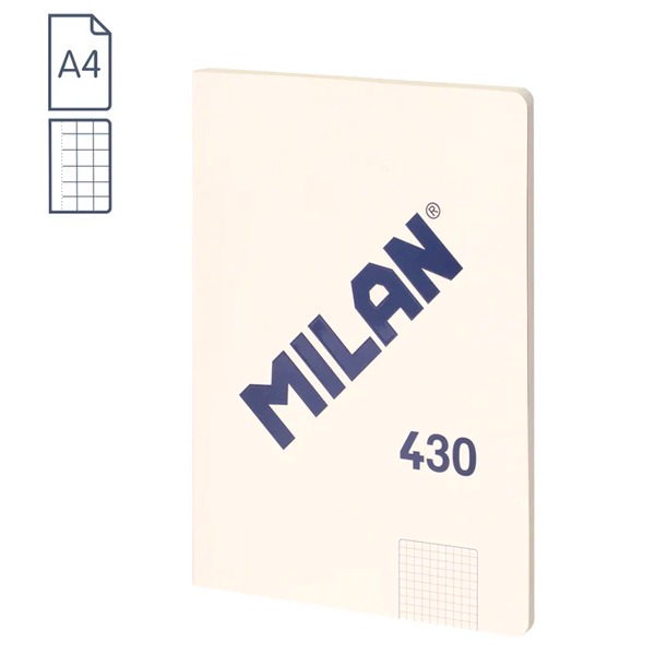 LIBRETA A4 BEIGE 48H CUADRICULA