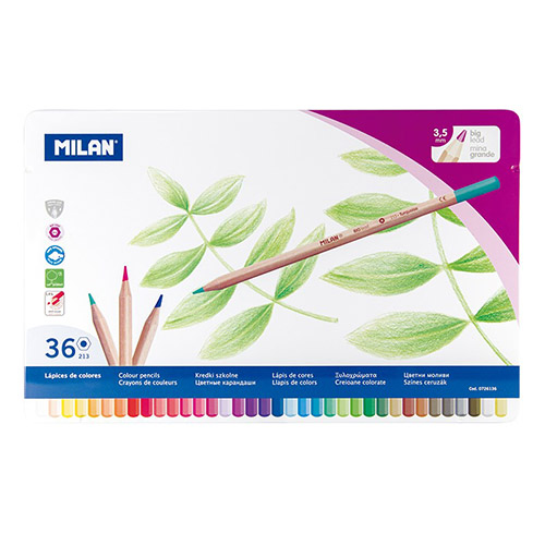CAJA METAL 36 LAP. COLORES MINA GRANDE