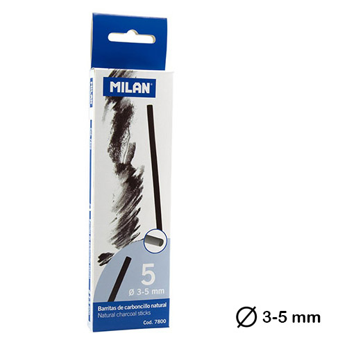 CAJA 5 CARBONCILLOS 3-5MM MILAN