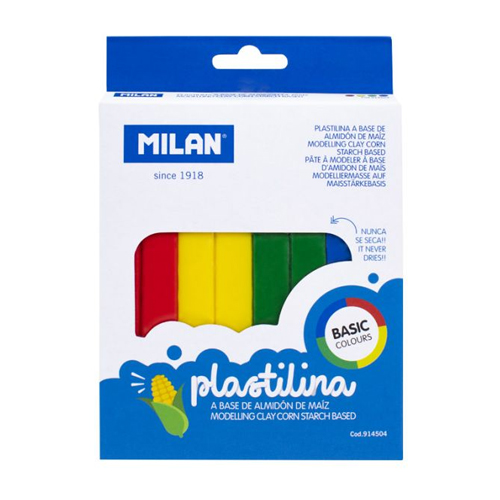 CAJA 4 COLORES PLASTILINA 330GR