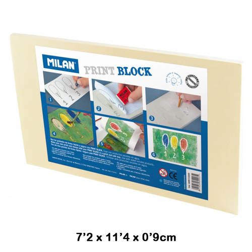 PLANCHA PRINT BLOCK 7.2X11.4X0.9CM MILAN