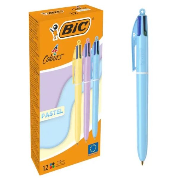 BOLIGRAFO 4 COLORES PASTEL BIC