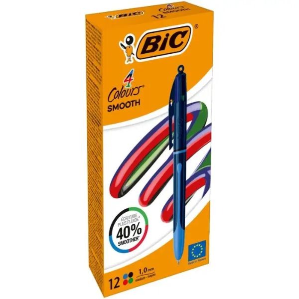 BOLIGRAFO 4 COLORES SMOOTH BIC