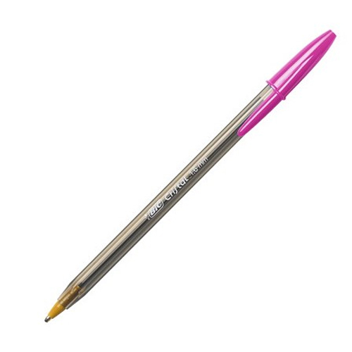 BOLIGRAFO BIC CRISTAL FUN COLOR ROSA
