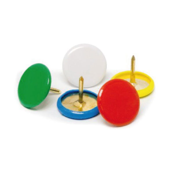 CAJA 100 CHINCHETAS DE COLORES