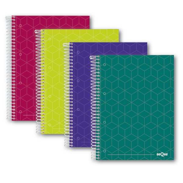 LIBRETA 120H MICROP A4 5 COLORES DEQUA