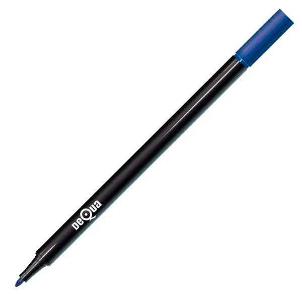 ROTULADOR DEQUA PUNTA DE FIBRA AZUL