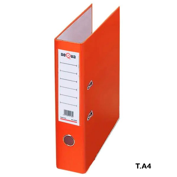ARCHIVADOR A-Z A4 NARANJA DEQUA