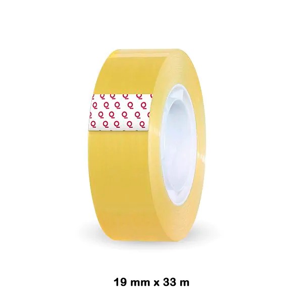 CINTA ADHESIVA 19X33M TRANSPARENTE DEQU