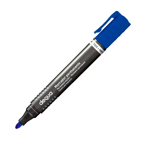 ROTULADOR PERMANENTE AZUL P/REDOND DEQU