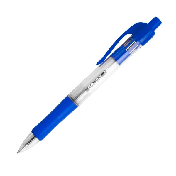 BOLIGRAFO RETRACTIL DEQUA 0'7MM AZUL