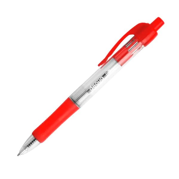 BOLIGRAFO RETRACTIL DEQUA 0'7MM ROJO