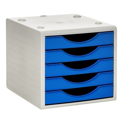 MODULO 5 CAJONES AZUL OPACO