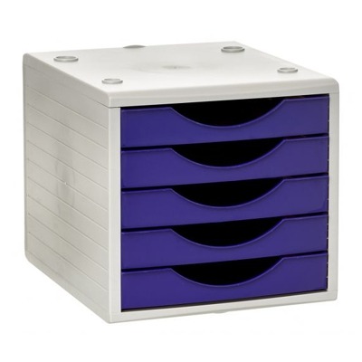 MODULO 5 CAJONES LILA OPACO