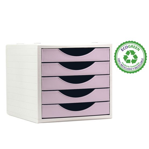 MODULO 5 CAJONES ROSA PASTEL