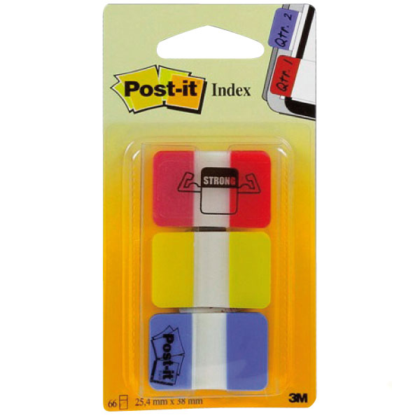 PACK 3 BLOCS NOTAS INDEX POST-IT 686-RY