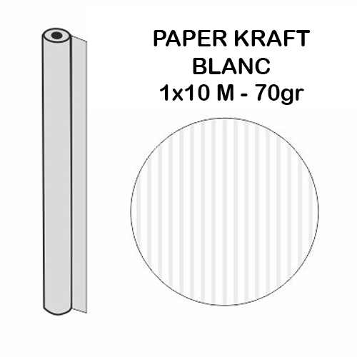 ROLLO KRAFT BLANCO 10X1M 70GR