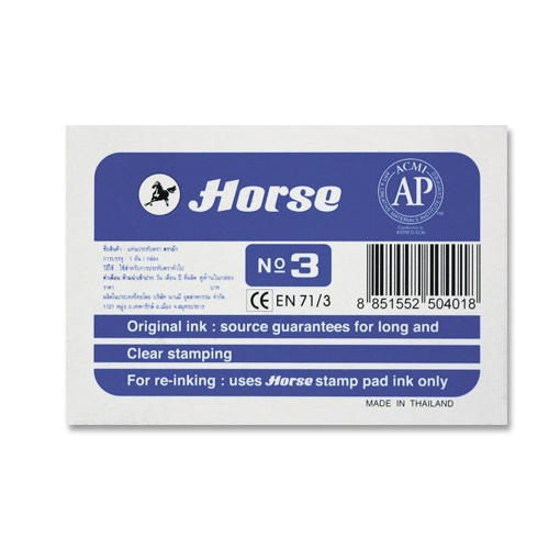 TAMPON TINTA HORSE NUM.3 73X105MM AZUL