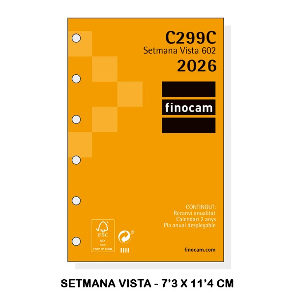 RECAMBIO ANUAL 602 SVH 2026 C299C