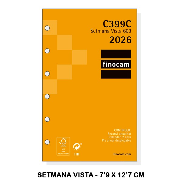 RECAMBIO ANUAL 603 SVH 2026 C399C