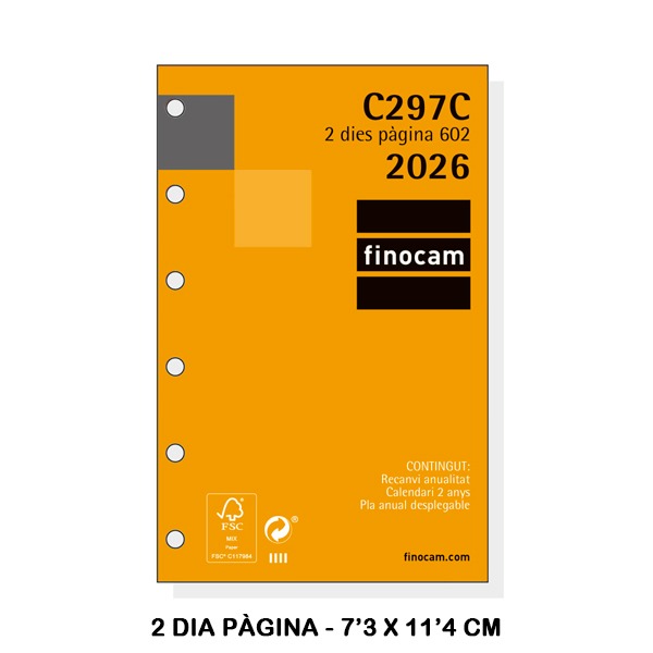 RECAMBIO ANUAL 602 2DP 2026 C297C