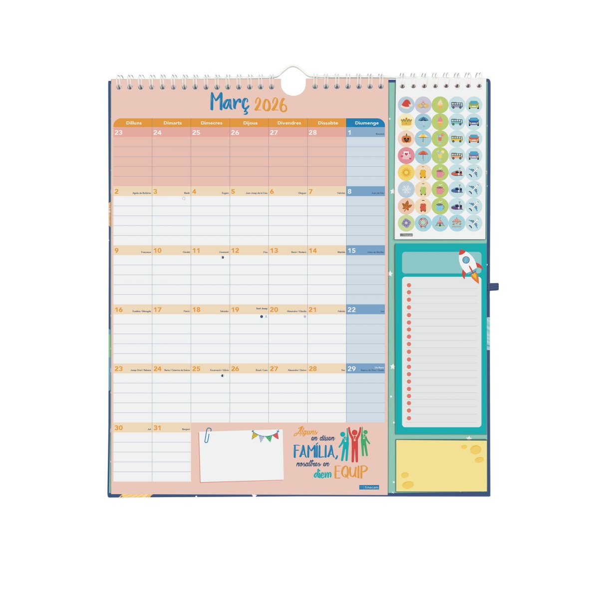 CALENDARIO PLUS 16M FAMILIAR 25/26