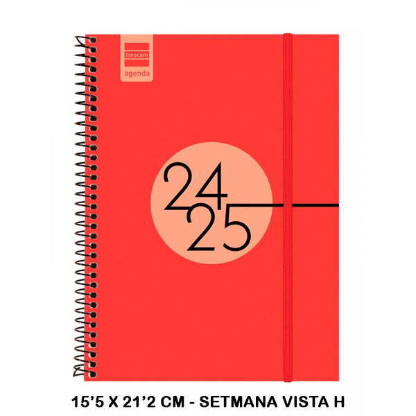 AGENDA ESC.ESPIRAL E10 SVH 24/25 ROJO